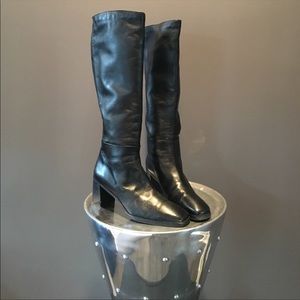 Stuart Weitzman Square Toe Knee High Boots